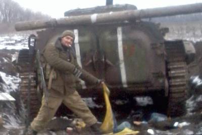 Бойцы ВСУ уничтожили террориста Лешего, который поглумился над флагом Украины под Дебальцево