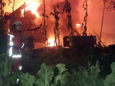 Закарпатье бойцы ГСЧС более шести часов тушили пожар в заброшенном доме