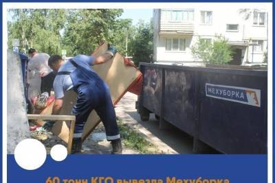 60 тонн крупногабаритных отходов вывезла «Мехуборка» в Пскове за два дня
