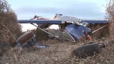 Крушение легкомоторного самолета под Калининградом: чудом никто не погиб