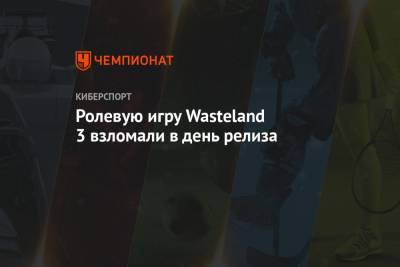 Ролевую игру Wasteland 3 взломали в день релиза