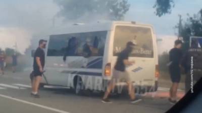 Арестованы 6 националистов, напавших на автобус в Харькове
