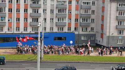 В центре Минска собираются протестующие