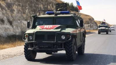 Российская военная полиция провела патрулирование на Голанских высотах в Сирии