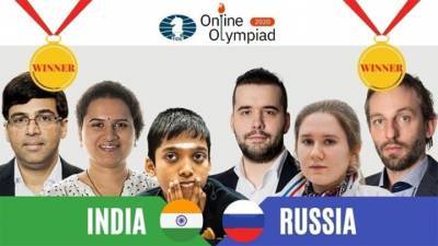 Золото шахматной Олимпиады разделили команды России и Индии
