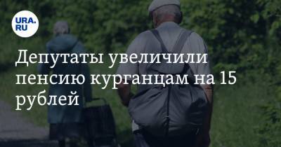 Депутаты увеличили пенсию курганцам на 15 рублей