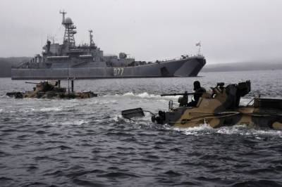 В рамках учений «Океанский щит-2020» морская пехота высадилась на Чукотке