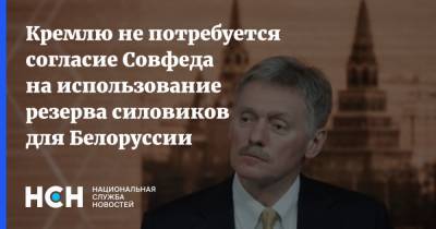 Кремлю не потребуется согласие Совфеда на использование резерва силовиков для Белоруссии