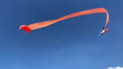 Гигантский воздушный змей на Тайване унес в небо трехлетнюю девочку