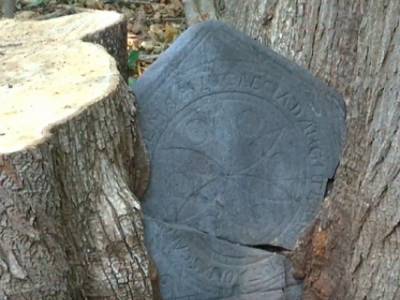 В США пара нашла у дома 300-летнее надгробие с загадочной историей