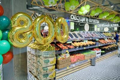 800-я «Пятёрочка» открылась в Сибири с кассами самообслуживания и пекарней