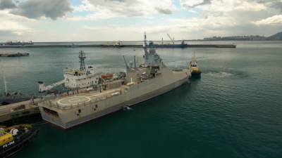 Новейший российский патрульный корабль отстрелялся в Черном море