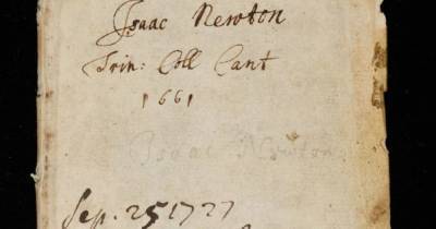 Блокнот Исаака Ньютона 1661 года появился в галерее Google