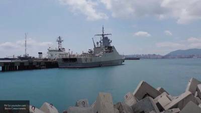 Корабль "Павел Державин" выполнил проверочные стрельбы в Черном море