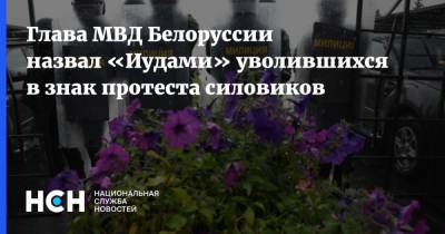 Глава МВД Белоруссии назвал «Иудами» уволившихся в знак протеста силовиков