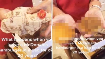 Так выглядит гамбургер от McDonald's, которому 24 года