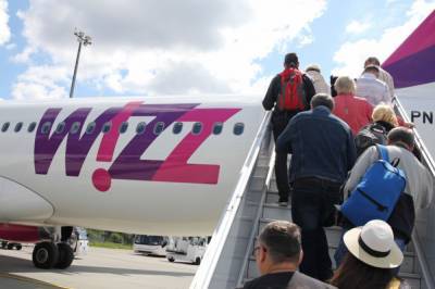 Wizz Air отменила рейсы из Украины в Венгрию