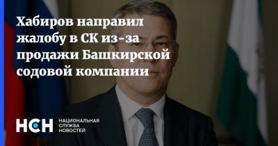 Хабиров направил жалобу в СК из-за продажи Башкирской содовой компании