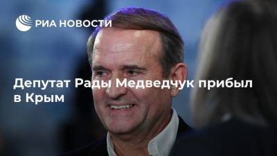 Депутат Рады Медведчук прибыл в Крым
