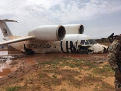 Во время жесткой посадки "ютейровского" борта ООН в Мали серьезно пострадал один человек