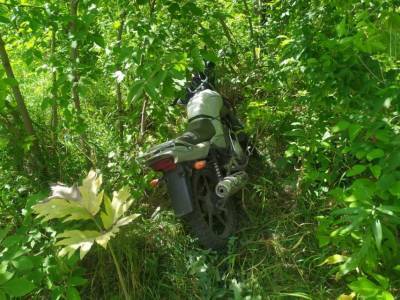 В Кузбассе мотоциклист врезался в дерево