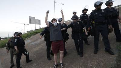 В ходе протестов в Остине арестованы 40 человек