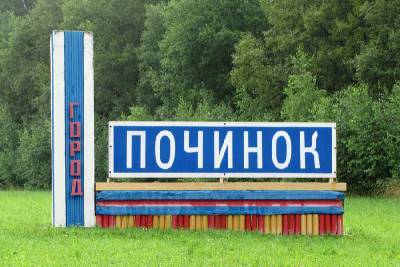 В городе Починок Смоленской области благоустраивают парк