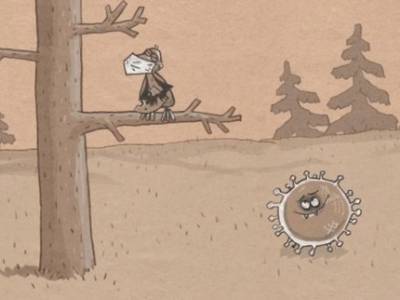 В Уфе известный карикатурист и студия «Муха» создали мультфильм про коронавирус