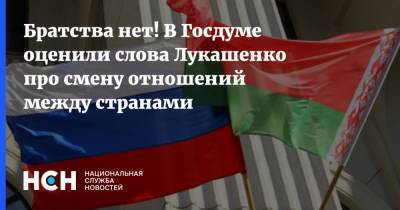 Братства нет! В Госдуме оценили слова Лукашенко про смену отношений между странами