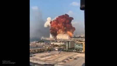 Появились кадры последствий взрыва в порту Бейрута