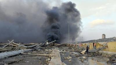 Телеканал LBC сообщил о взрыве в Бейруте 2700 тонн селитры