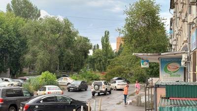 Сильный ветер в Самаре повалил три десятка деревьев на 24 автомобиля