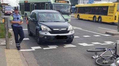 В Минске нетрезвый водитель сбил несовершеннолетнего велосипедиста на пешеходном переходе