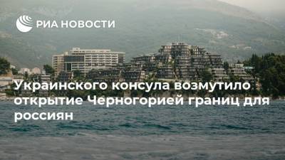 Украинского консула возмутило открытие Черногорией границ для россиян
