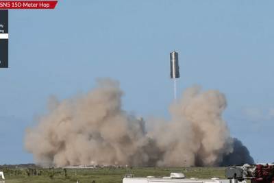 Видео дня: Прототип Starship SN5 совершил первый полет