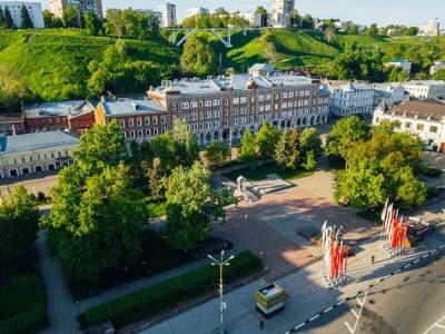 Площадь Маркина, сквер Свердлова и территорию у канатной дороги начали благоустраивать к 800-летию Нижнего Новгорода