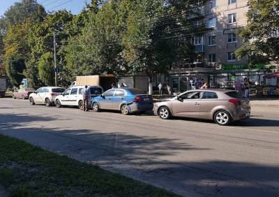 Напротив Рязанской ОКБ произошла массовая авария
