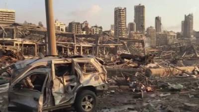 В Ливане объявлен траур по погибшим при взрыве в бейрутском порту