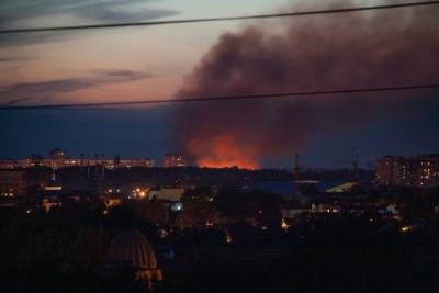 Минобороны РФ прокомментировало пожар на территории бывшей химбазы в Твери