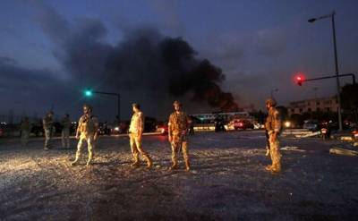 Sky News Arabia: Пожар после взрывов в Бейруте до сих пор не потушен