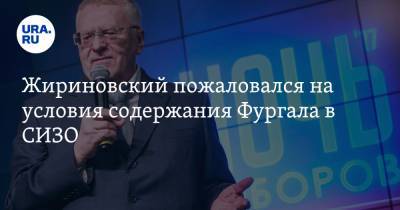 Жириновский пожаловался на условия содержания Фургала в СИЗО. «Дали телевизор без антенны»