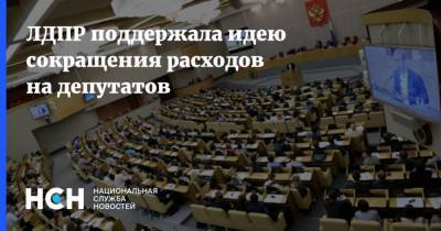 ЛДПР поддержала идею сокращения расходов на депутатов