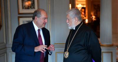 Президент Армении обсудил с Католикосом Арамом I ситуацию в Бейруте