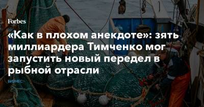 «Как в плохом анекдоте»: зять миллиардера Тимченко мог запустить новый передел в рыбной отрасли