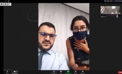 Журналистка в Бейруте брала интервью по видеосвязи, когда мощный взрыв разрушил её офис — видео