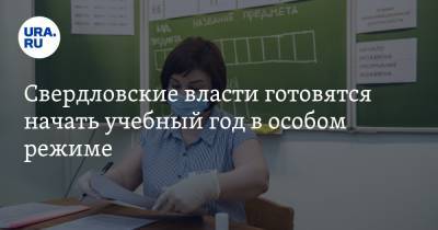 Свердловские власти готовятся начать учебный год в особом режиме