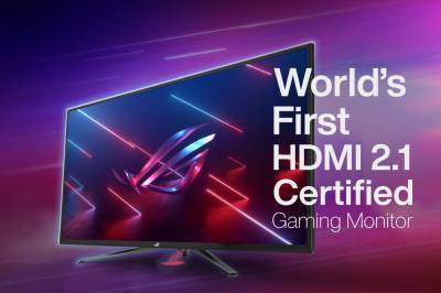 ASUS анонсировала 43-дюймовый геймерский монитор 4K с поддержкой кадровой частоты 120 Гц и сертификацией HDMI 2.1