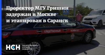 Проректор МГУ Гришин задержан в Москве и этапирован в Саранск
