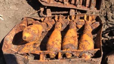 В Ростовской области обезвредили миномётные снаряды времён Великой Отечественной войны