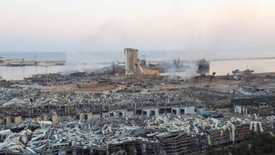 «Роскосмос» опубликовал фото последствий взрыва в Бейруте со спутника